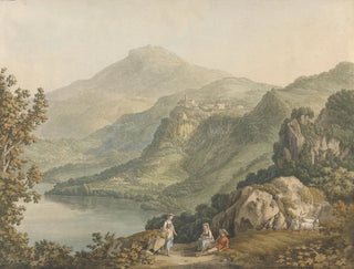 Lac Nemi - Jakob Philipp Hackert — visning af kunstværket