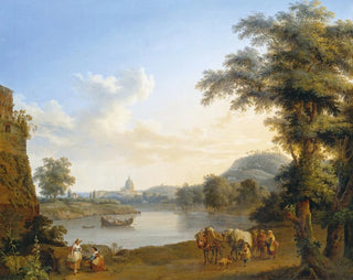 Vue de Saint-Pierre à Rome - Jakob Philipp Hackert — visning af kunstværket