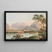 Vue d'Interlaken - Jakob Samuel Weibel — indrammet kunstværk på væggen