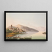 Vue du Château de Spiez au Lac de Thoune - Jakob Samuel Weibel — indrammet kunstværk på væggen