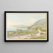 Vue des environs de Montreux et de Clarens - Jakob Samuel Weibel — indrammet kunstværk på væggen