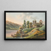 Vue du château de Ringenberg au lac de Brienz - Jakob Samuel Weibel — indrammet kunstværk på væggen