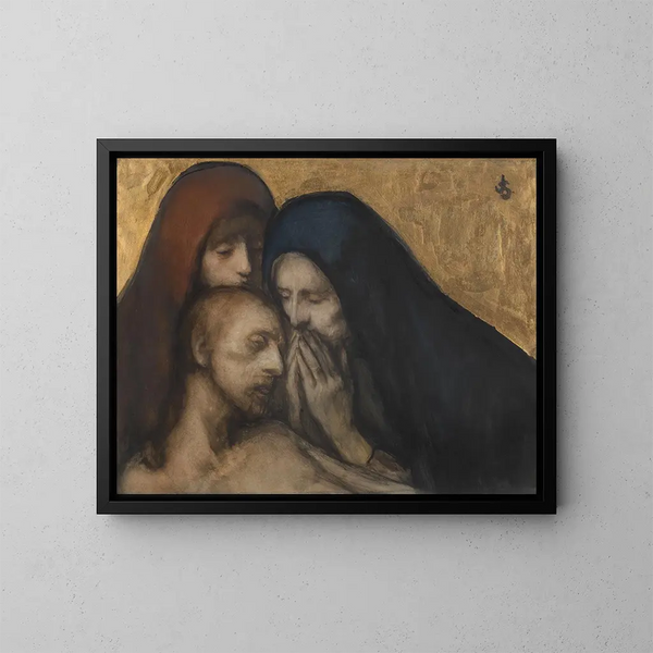 Lamentation du Christ - Jakob Smits — indrammet kunstværk på væggen