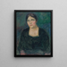 Portrait de Mme Rydeng - Jalmari Ruokokoski — indrammet kunstværk på væggen