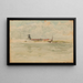 En lille rød note, Dordrecht - James Abbott McNeill Whistler — indrammet kunstværk på væggen