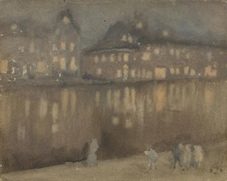 Grand Canal, Amsterdam, Nocturne - James Abbott McNeill Whistler — visning af kunstværket