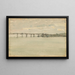 det grå og sølvfarvede maleri, kastet fra Southend - James Abbott McNeill Whistler | Reproduction — indrammet kunstværk på væggen