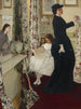 Harmoni i grøn og rosa Musiklokalet - James Abbott McNeill Whistler — visning af kunstværket