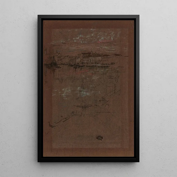 James Abbott McNeill Whistler - Sunset in Red and Brown.webp