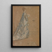 La Robe bleue - James Abbott McNeill Whistler — indrammet kunstværk på væggen