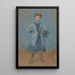 La Fille en bleu - James Abbott McNeill Whistler — indrammet kunstværk på væggen