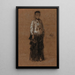 Le Manteau d'hermine - James Abbott McNeill Whistler — indrammet kunstværk på væggen