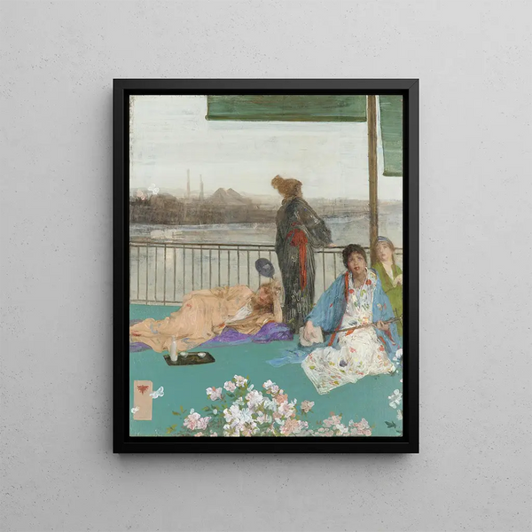 James Abbott McNeill Whistler - Variations in Flesh Colour and Green The Balcony.webp
