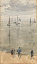 Violet le retour des bateaux de pêche - James Abbott McNeill Whistler — visning af kunstværket