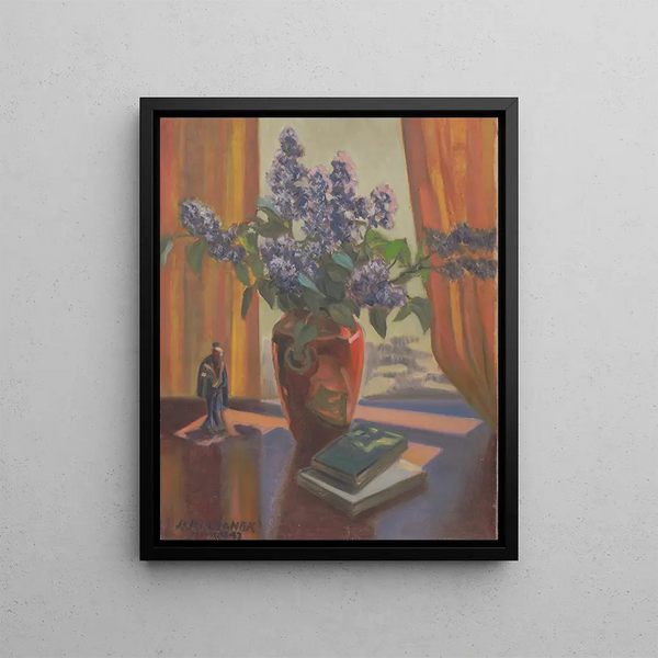 Bouquet de printemps - James C. Kulhanek — indrammet kunstværk på væggen