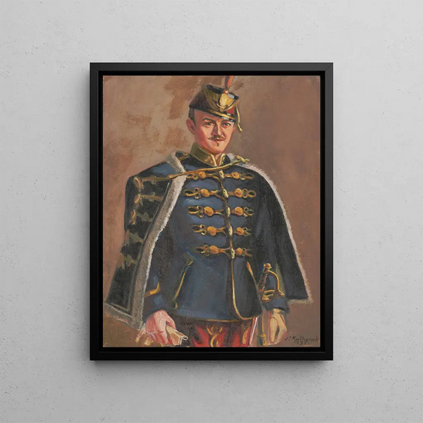 Le Hussard - James C. Kulhanek — indrammet kunstværk på væggen