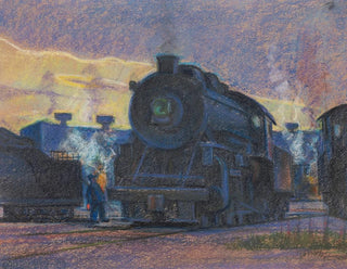 James C Kulhanek - Twilight of Steam  Lindale Roundhouse.webp