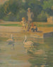 Parc Brookside-søen Water Fowl - James C. Kulhanek — visning af kunstværket