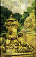 Have ved Fontaine i Nîmes - James Carroll Beckwith — visning af kunstværket