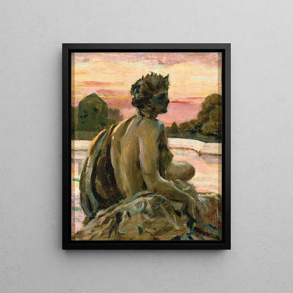 L'une des figurerne i Parterre d'Eau - James Carroll Beckwith — indrammet kunstværk på væggen