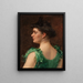 La robe verte - James Carroll Beckwith — indrammet kunstværk på væggen