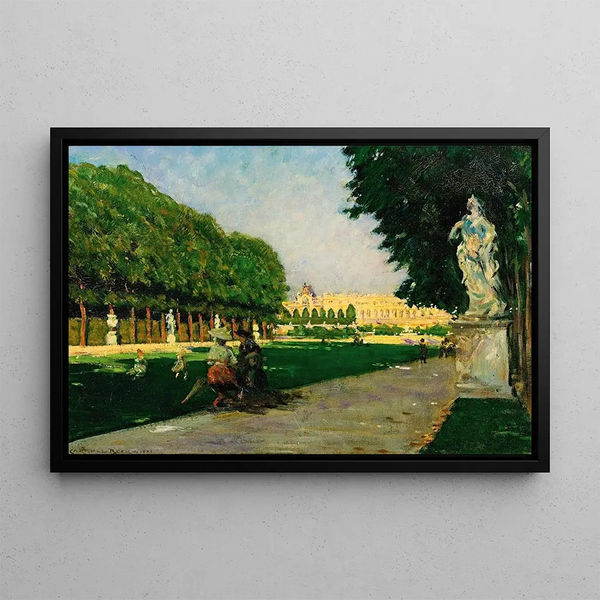 Le Tapis Vert, Versailles - James Carroll Beckwith — indrammet kunstværk på væggen