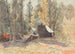 Cabane de la partie italienne, anciens fouilles sur Buller - James Crowe Richmond — visning af kunstværket