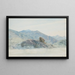 Montagnes et rochers Wanaka - James Crowe Richmond — indrammet kunstværk på væggen