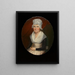 Portrait af Mme Robert Kermit - James Earl — indrammet kunstværk på væggen