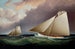 det frivillige maleri og tistlen ud for New Yorks havn, America's Cup - James Edward Buttersworth | Reproduction — visning af kunstværket
