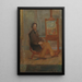 Ensor ved sit staffeli - James Ensor — indrammet kunstværk på væggen