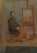 Ensor ved sit staffeli - James Ensor — visning af kunstværket