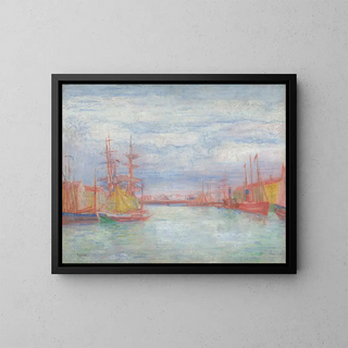 Port of Ostende - James Ensor — indrammet kunstværk på væggen