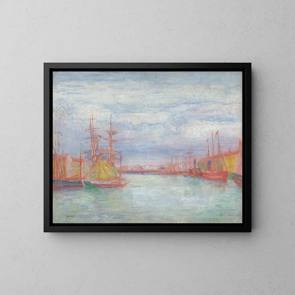 Port of Ostende - James Ensor — indrammet kunstværk på væggen