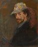 Selvportræt med blomsterhue - James Ensor — visning af kunstværket