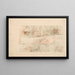 Vandløbende - James Ensor — indrammet kunstværk på væggen