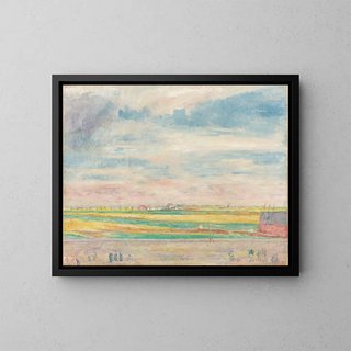 La Haute Barrière nær Ostende - James Ensor — indrammet kunstværk på væggen