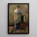 La Dame à l'éventail - James Ensor — indrammet kunstværk på væggen