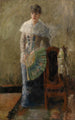 La Dame à l'éventail - James Ensor — visning af kunstværket