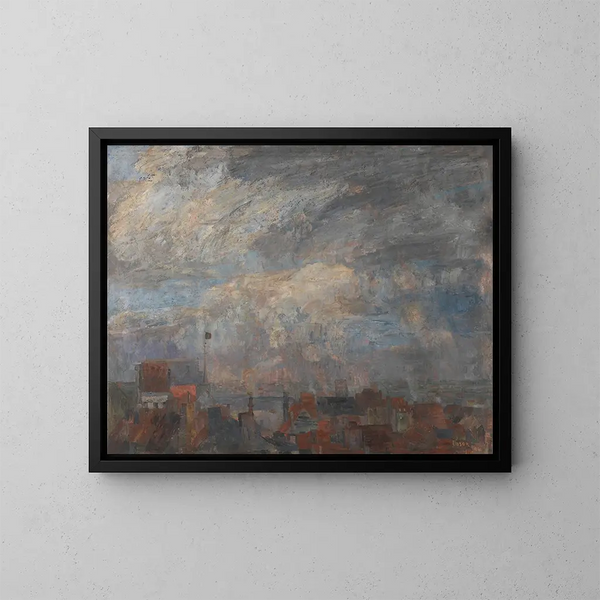 Les toits d'Ostende - James Ensor — indrammet kunstværk på væggen