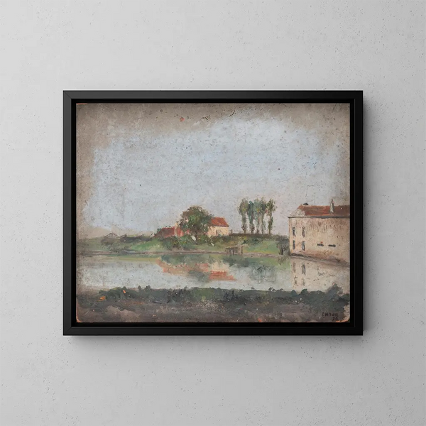 Le jardin du café Tivoli à Ostende - James Ensor — indrammet kunstværk på væggen