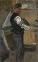 Willy Finch i værkstedet - James Ensor — visning af kunstværket