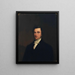 Portrait af en herre - James H. Edgar — indrammet kunstværk på væggen