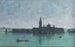 San Giorgio Maggiore fra lagunen under måneskin, Venedig - James Jebusa Shannon — visning af kunstværket