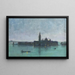 San Giorgio Maggiore fra lagunen under måneskin, Venedig - James Jebusa Shannon — indrammet kunstværk på væggen