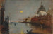 Santa Maria della Salute fra Grand Canal med fuldmåne, Venedig - James Jebusa Shannon — visning af kunstværket
