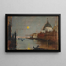 Santa Maria della Salute fra Grand Canal med fuldmåne, Venedig - James Jebusa Shannon — indrammet kunstværk på væggen