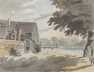 Maison près d'un pont - James Miller — visning af kunstværket