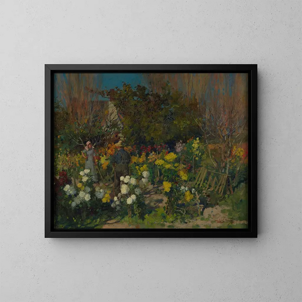 Fleurs d'automne - James Nairn — indrammet kunstværk på væggen