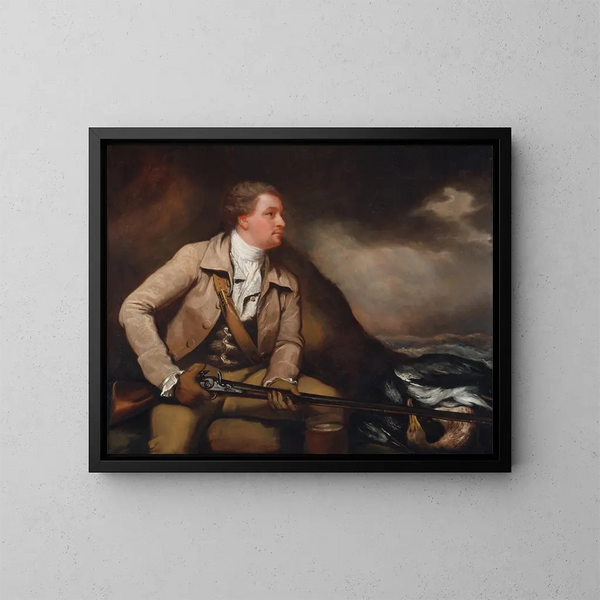 Sir William Elford Bart - James Northcote — indrammet kunstværk på væggen
